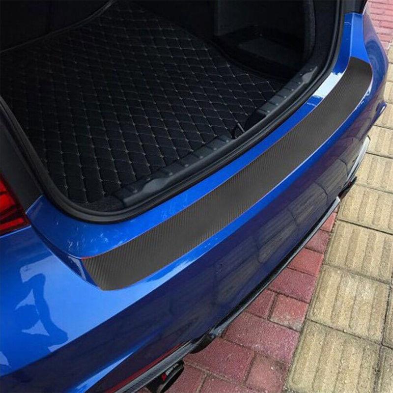 Carbon Fiber PVC Car Rear Bumper Edge Protector Corner Sticker Decal Accessories for Saloon SUV GZW