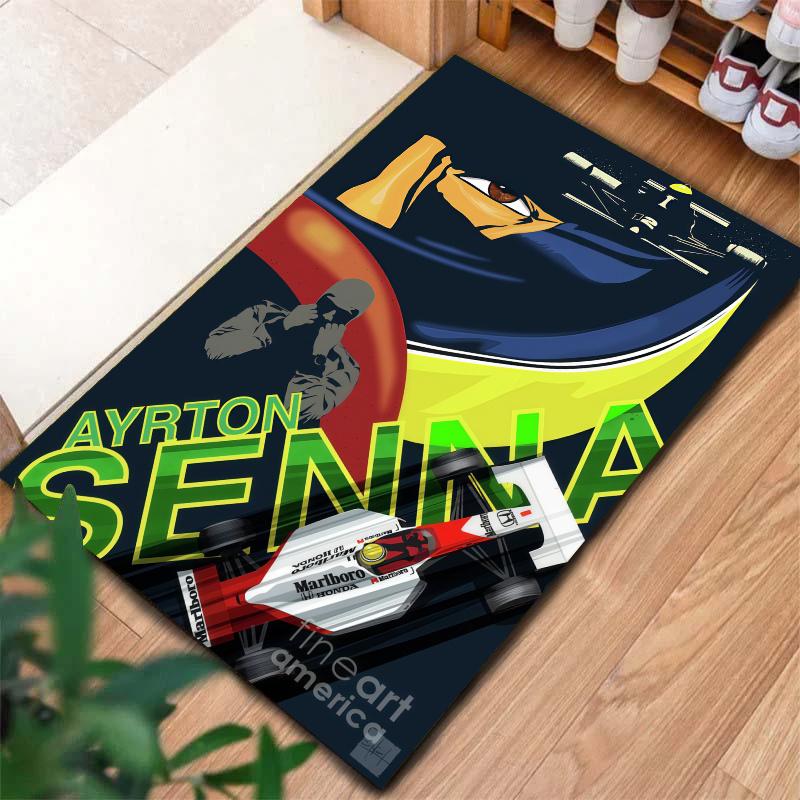 Ayrton Senna Carpet Rug for Living Room Bedroom Home Sofa Decoration,Kids play Nonslip Floor Mat