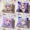 h-Hyperdimension Neptunias Cushion Cover Premium Comfort Reversible Pillow Cove -Two In One Design for Any Room & Car Interior
