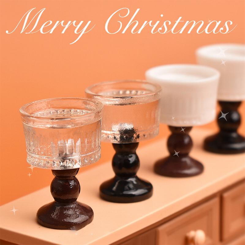 10Pcs Dollhouse Miniature Ice Cream Cup Play Doll House Miniaturas Home Decor Accessories Toy Pretend Play Toy