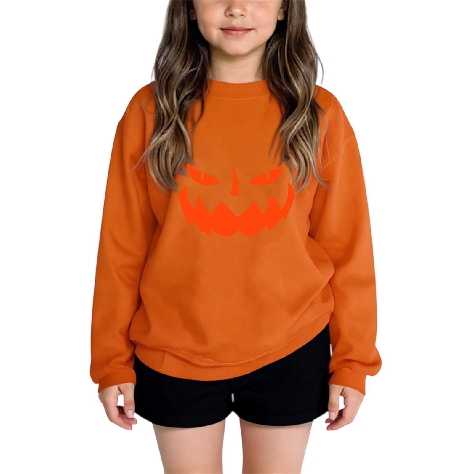 

Дитяча мода для хлопчиків і дівчаток Щоденні універсальні повсякденні світшоти з круглим вирізом Щоденні світшоти з довгими рукавами в стилі печворк 160 помаранчевий