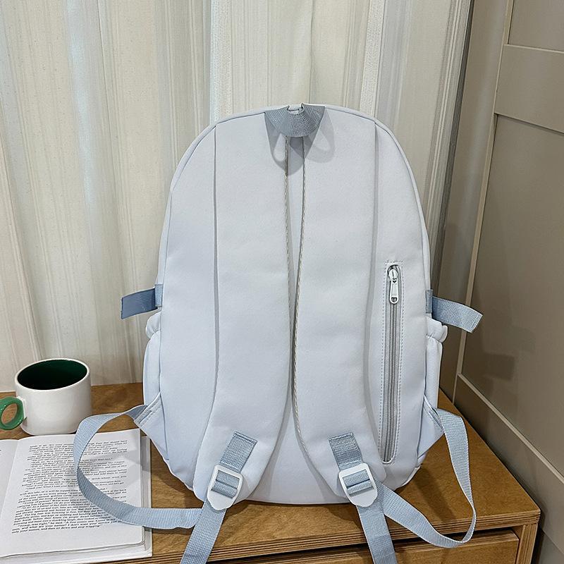 Schoolbag new Japanese ins high value fresh sweet candy color backpack junior high school students lightweight travel backpack
