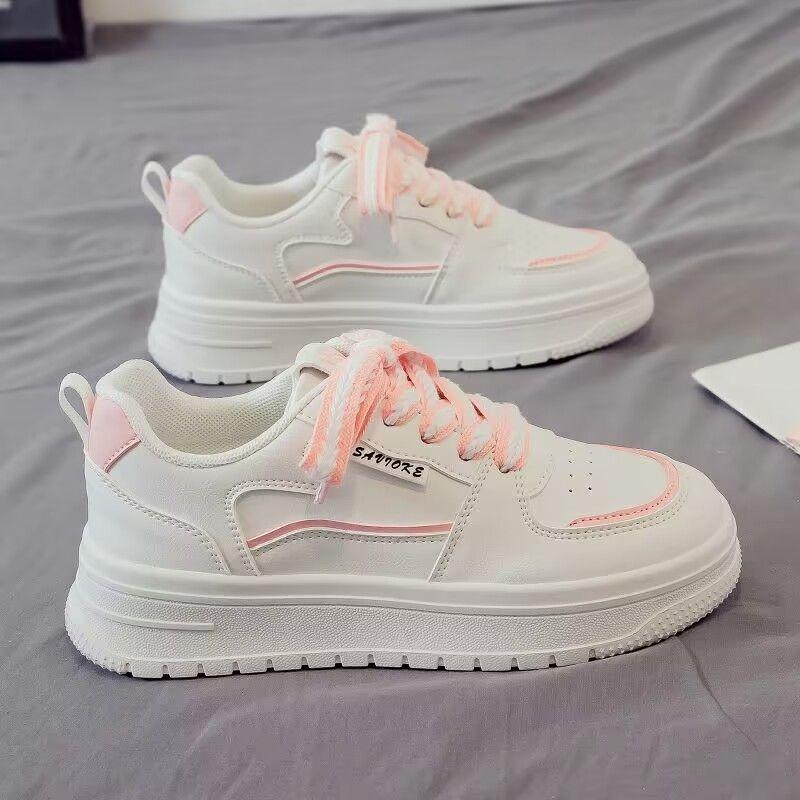 Tide little white shoes women's spring and summer sports platform casual women's shoes collision color mesh breathable board shoes