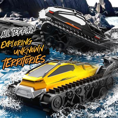 New RC Car 2.4G Amphibious All Terrain Crawler Tank Remote Control Truck Climbing Off-Road Vehicle Waterproof Toy Children Gift
