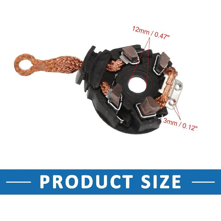 Car Starter Motor Brush Holder Assembly for Toyota Camry 2002-2009 Metal Plastic Black