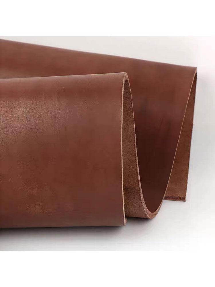 Hardcore leather material 4mm thick deep brown high-density yellow cow head layer, vegetable tanned leather knife sheath, waist