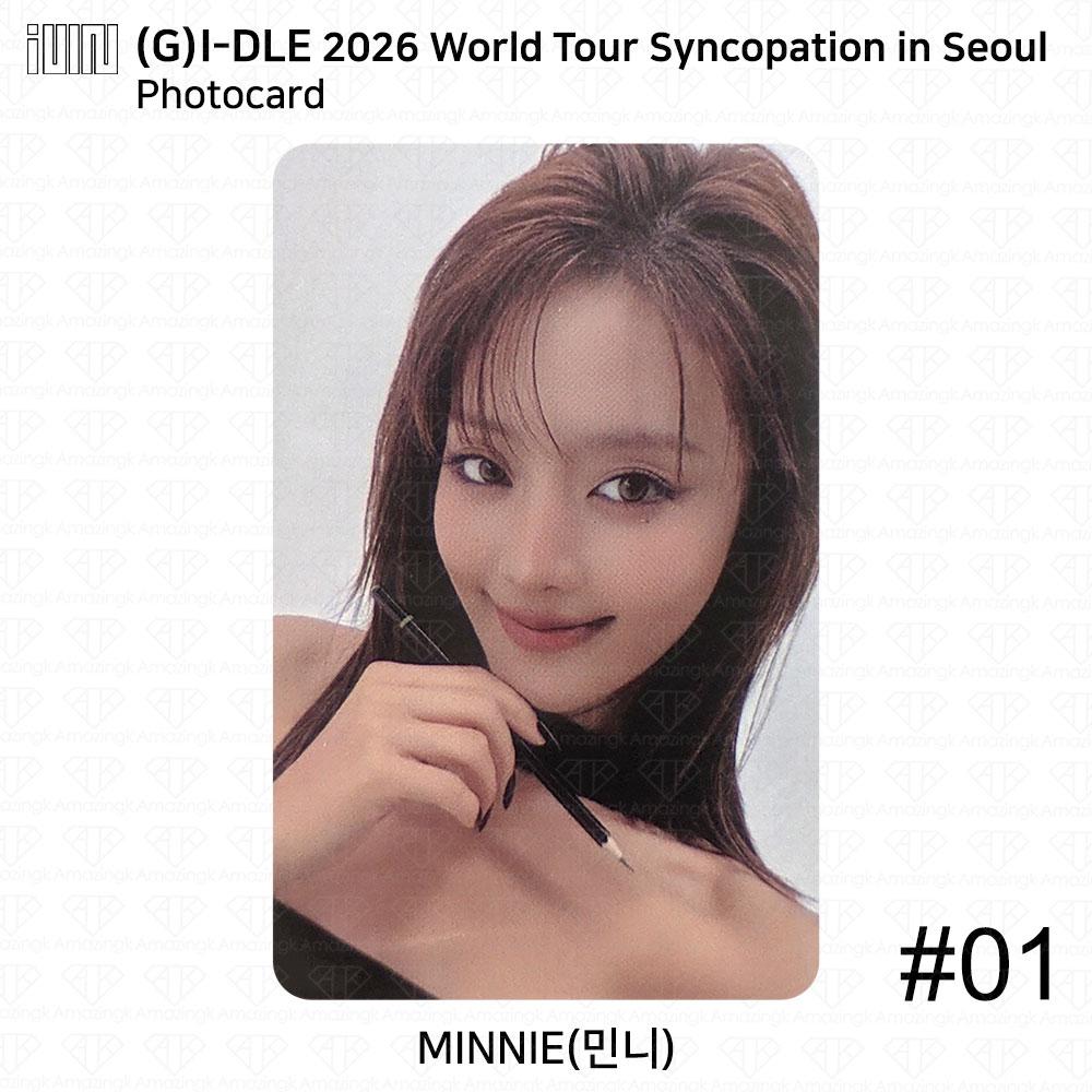 i-dle idle 2026 Мировой Тур Синкопация В Сеуле MD Набор Фотокарточек Minnie - Photocard #1 gray