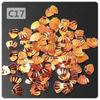 Yaleduo 8mm Mini Gold Shimmer Seashell Sequins - Eye Makeup, Stationery, DIY Jewelry, Epoxy Glitter