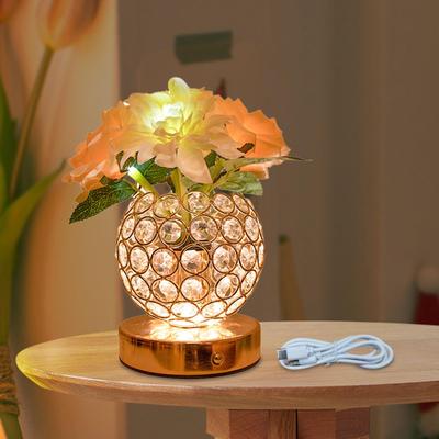 Rose Table Lamp Night Light,Wedding Room Ornaments Flower Bedside for Living Room,Birthday