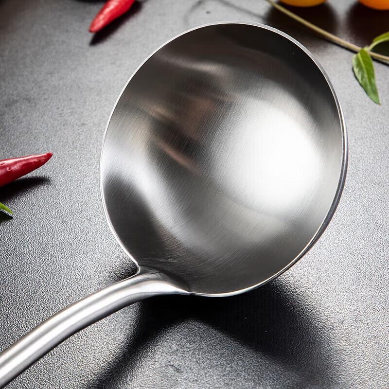 MAXCOOK Rosewood Handle 304 Stainless Steel Soup Ladle