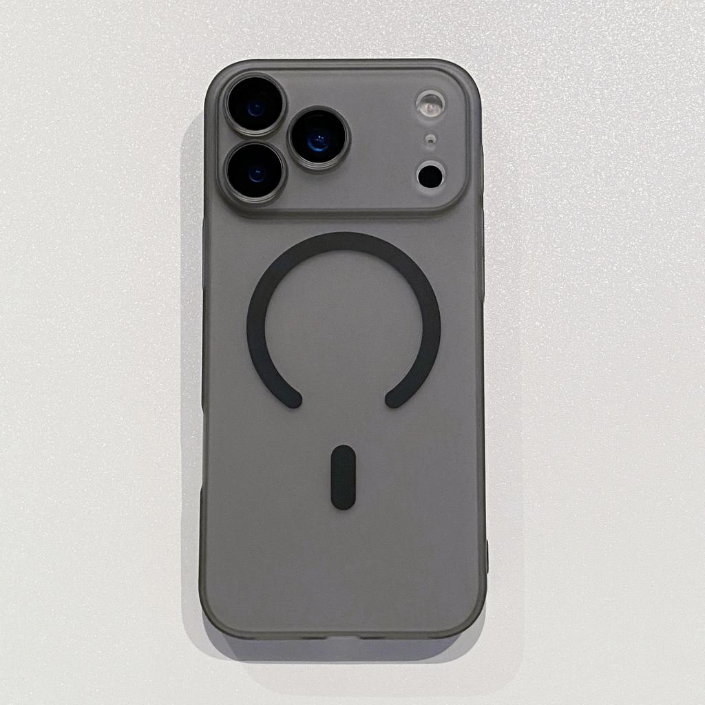 Magnetyczne Apple 16 ProMax Etui na obiektyw All Inclusive Odpowiednie dla iPhone 17 Matowe etui na telefon typu skóra Ice Mist