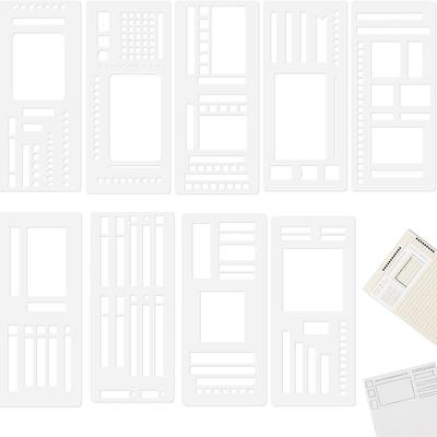 Temu Handmade Flexible Record Journal & Ruler Template