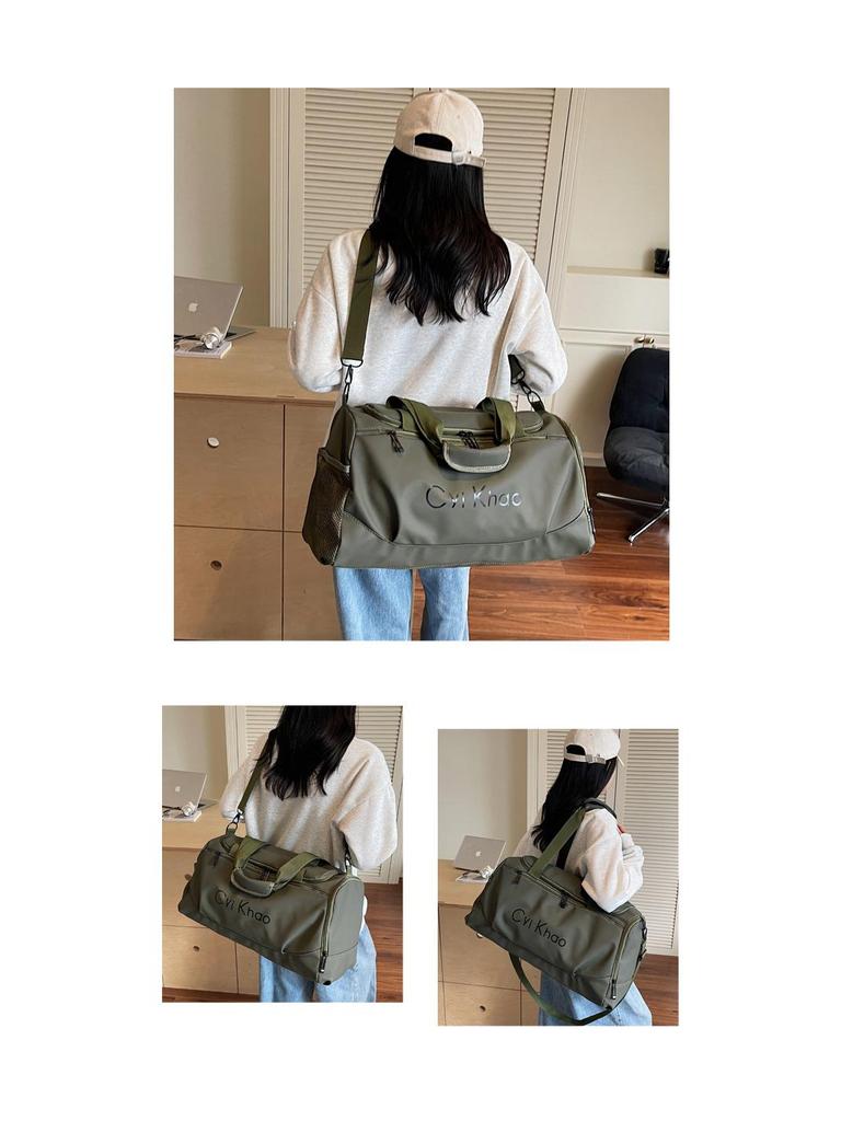 Unisex High-Capacity Waterproof Sports Bag: Fashionable Fitness Oxford Cloth Bag with Dry/Wet Separation for Travel