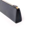 [Rio] Slip-On Pen Case Leather Pencil Case Large Capacity Student/Office Worker Genuine Leather L Size Navy