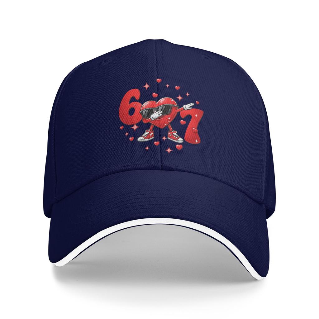 WoUnisex Unisex Valentines Day 67 Hearts Six Seven Meme Outdoor Hat Summer  Sun Cap Casual Baseball Cap Fashion Golf Hats