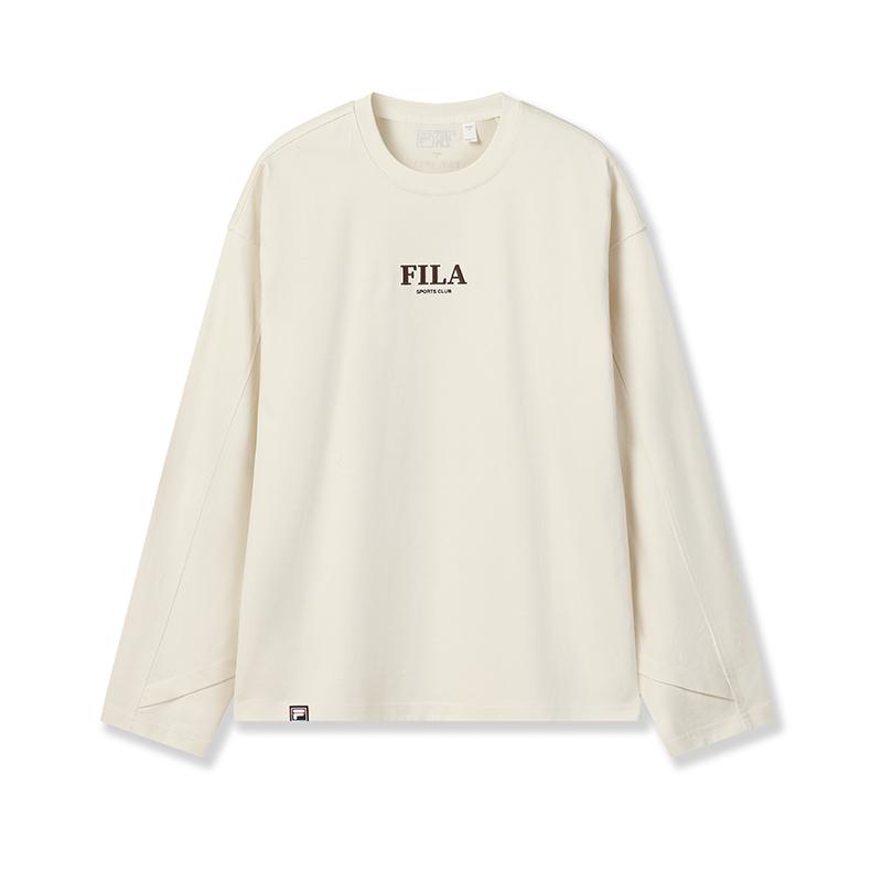 

FILA Original Fashion Simple Classic Retro Sports Casual Versatile Comfortable Long Sleeve T-Shirt Men tops White F11M619219FIV XL