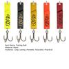 5Pcs Artificial Baits with Treble Hook Vibrant Colors Compact Design