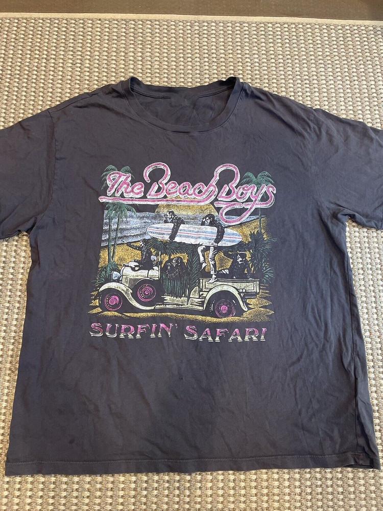 Surfin  Safari Tour The Beach Boys 100% Cotton Adult T-Shirt All Size OM020 Unisex T-Shirt L