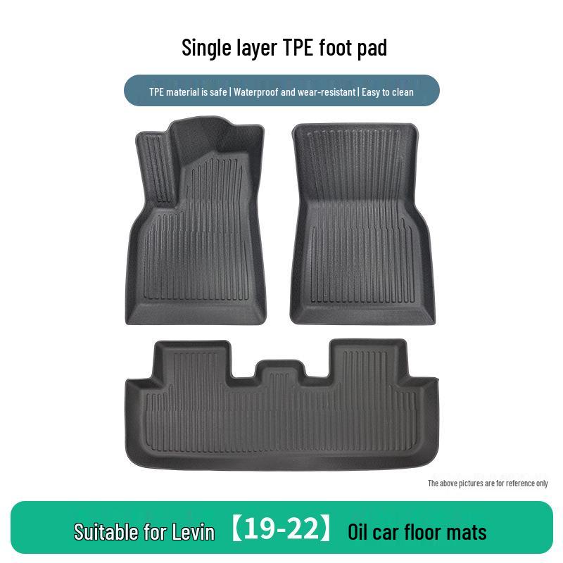 Custom TPE Floor Mats for Toyota Levin 19- 22 - Anti-Wrinkle, Perfect Fit Rubber Mats