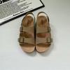 Women's Retro Cowhide Birkenstock Sandals: 2025 Summer Non-slip, Wear-resistant Beach Slippers