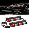 2-in-1 32 LED Car Strobe Lights For Emergency Flash Warning Lamp Windshield Bar Red Blue Amber White Waterproof Auto Assembly