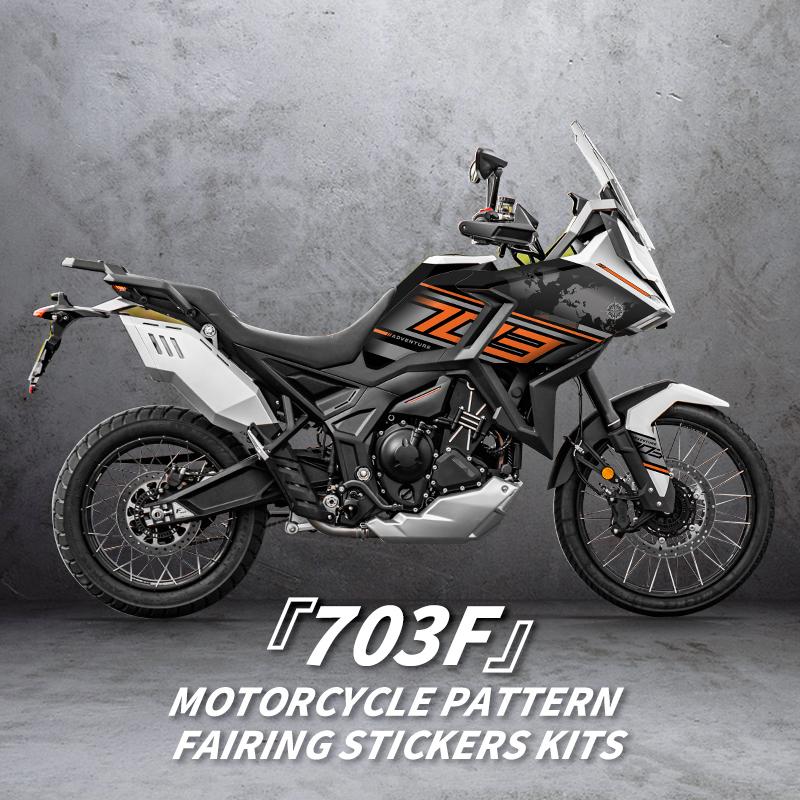 For ZONTES 703F 2024 Motorcycle Pattern Fairing Stickers Kits City Crossing Style Decal Bike Refit Pasted On Paint Parts Area