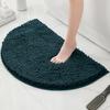 Bathroom Non-Slip Floor Mat Door Mat Absorbent Carpet Bathroom Door Mat Chenier Encrypted Semicircular Foot Mat