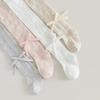 Baby Girls Summer Pantyhose For Baby Girls with Western Style Bow Princess Socks Thin Mesh Bottom Pantyhose For Girls Sweet Cute Summer