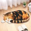 Cute Cat Rug - Easy To Clean and Stain Resistant Floor Mat for Bathroom, Living Room, Bedroom and Footrest - Home Decor