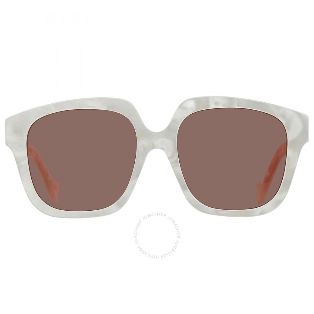 

Gucci Коричневые квадратные женские солнцезащитные очки GG1376SA 001 55