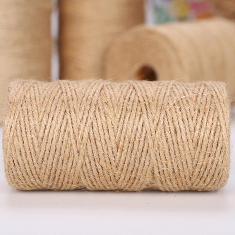 Natural Fiber Rope Soft Wrapping Cord Twine Rope For Creative Sewing Project Gardening Home Decoration And Packaging
