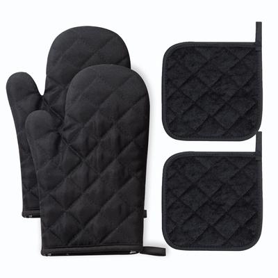 Household Oven Gloves Thickened Insulated Microwave Oven Gloves Kitchen Baking Utensils High Temperature Resistant Set