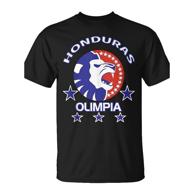

Club Deportivo Olimpia Honduras Futbol Honduras El Papa Sin Mangas for Daily Wear Funny Christmas Novelty Men S T-Shirt Summer Trendy 4XL