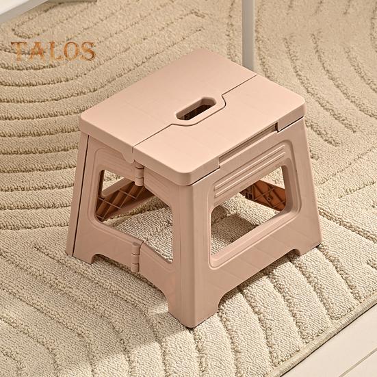 Folding Bench Multifunctional Footstool for Toddlers Seniors Portable Plastic Stool with Handle Outdoor Fishing Stool