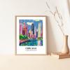 Eleville 8X10 Unframed Chicago Skyline Illinois United States World Tour Travel Family Vacation Art Print Poster Wall Office Home Decor mgn017