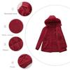 2025 Women's European & American Mid-Length Winter Cotton Parka with Large Fur Collar