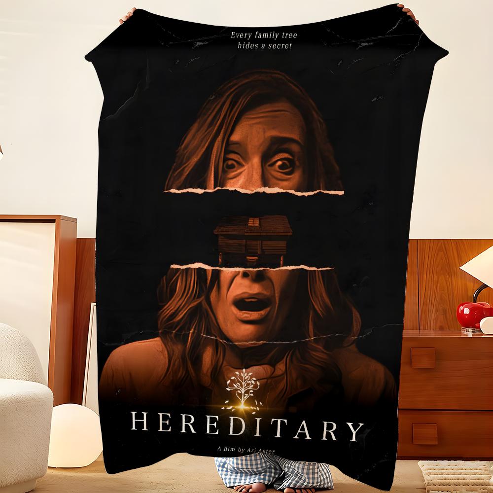 Movie H-Hereditary Throw Flannel Throw Blanket, Lightweight Cozy, Durable Washable cute Cool