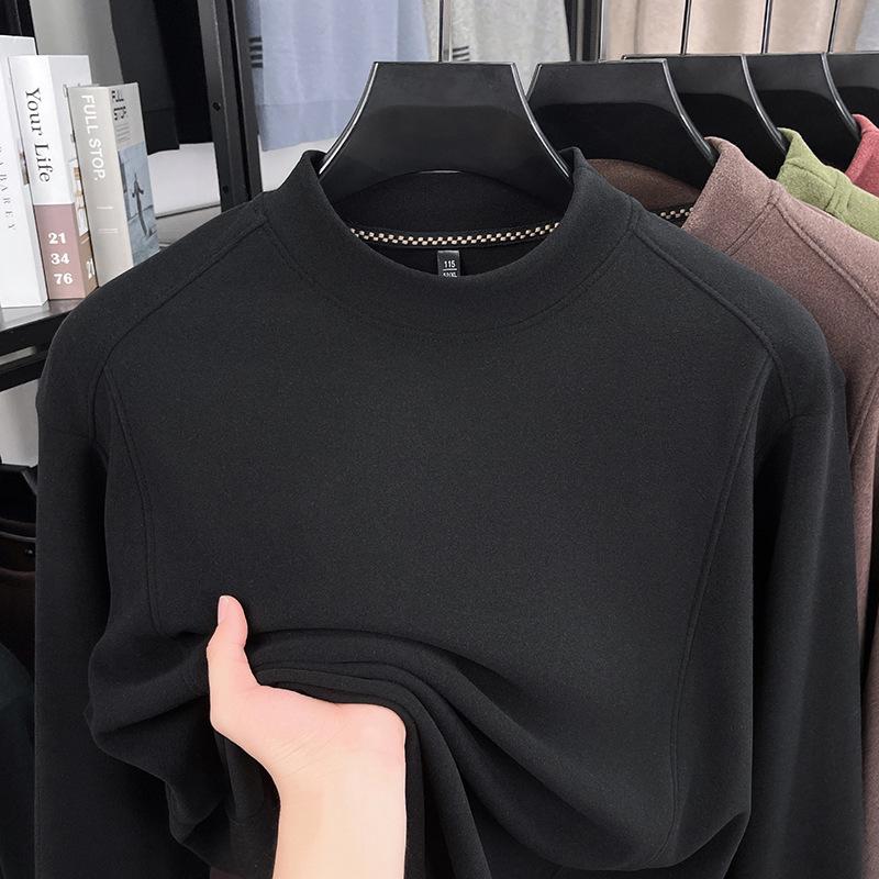 Men's Thickened 520g German Fleece Hoodie - Heavyweight, Warm, Casual Long Sleeve Base Layer for Autumn/Winter 2025