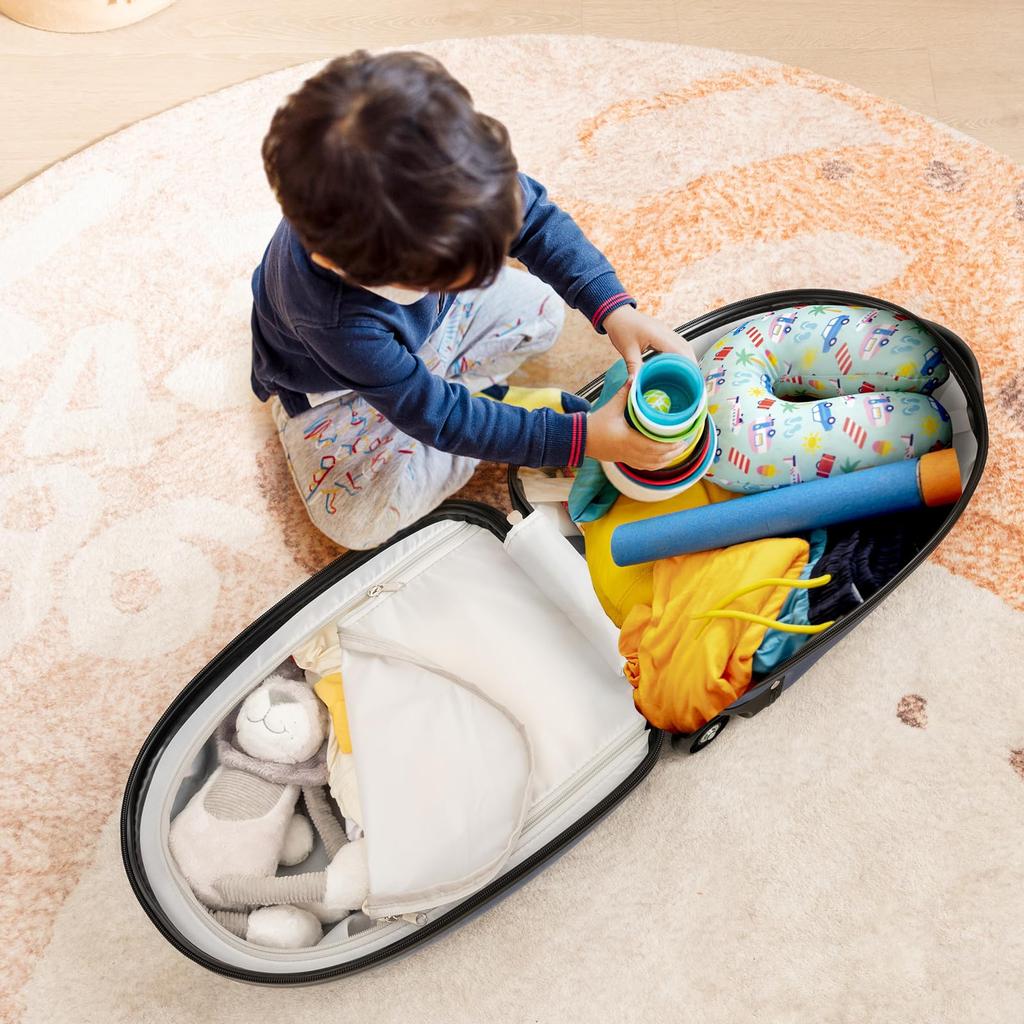 Kids Carry Kids Carry Carry Case [GIANTEX] Carry, Children's Carry, Children's Suitcase, Case, Carry-on Capable, Cute, Case, Children's (Navy)