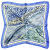 Tony&Candice 100% Silk Scarf Square Women 53*53CM  Scarves Ladies Ring&Wrap Oil Pattern Luxury Style  Soft Satin Neckerchief