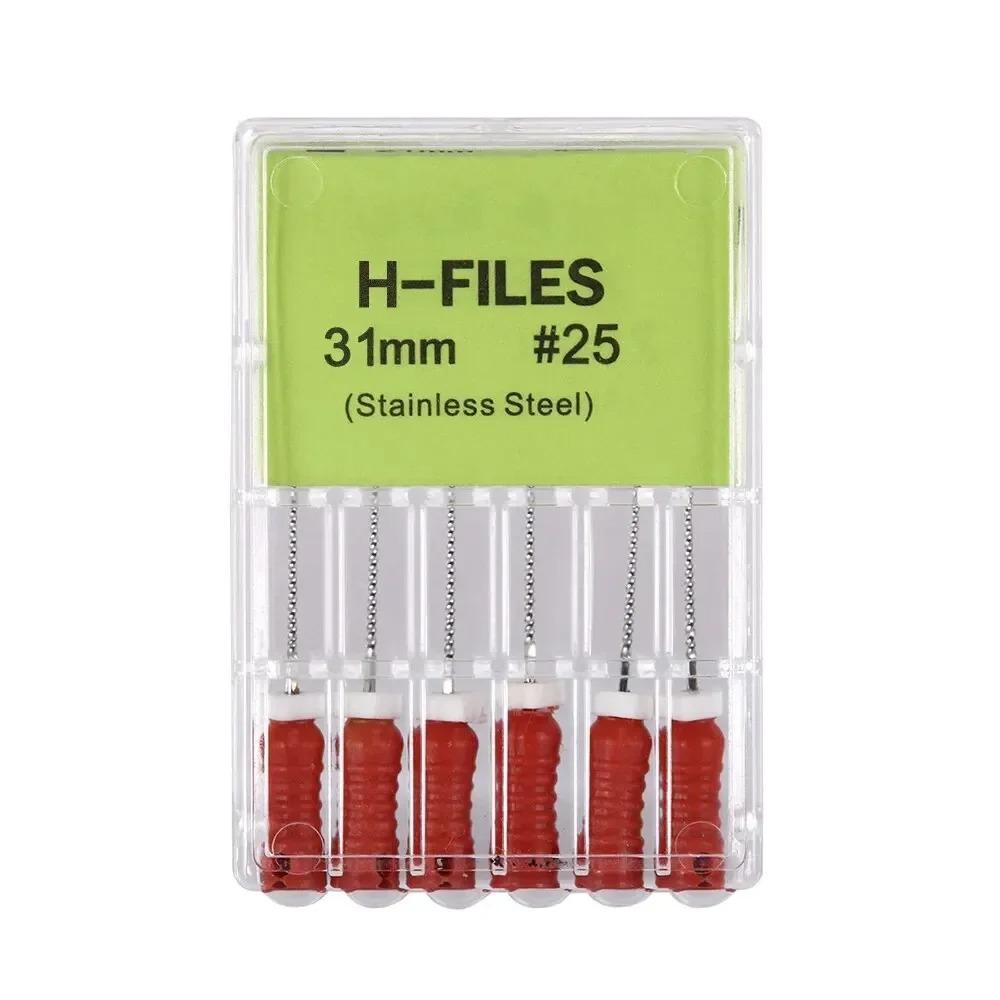 High Quality Dental H- Files Stainless Steel Hand Use Root Canal H File Endodontic Treatment File for Dentistry Instrument