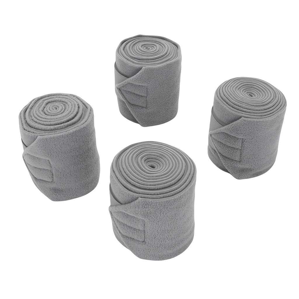 4PCS Horse   Leg Wraps 9.8FT Soft Fleece Protective Equestrian Leg Bandages for Horse Supplies