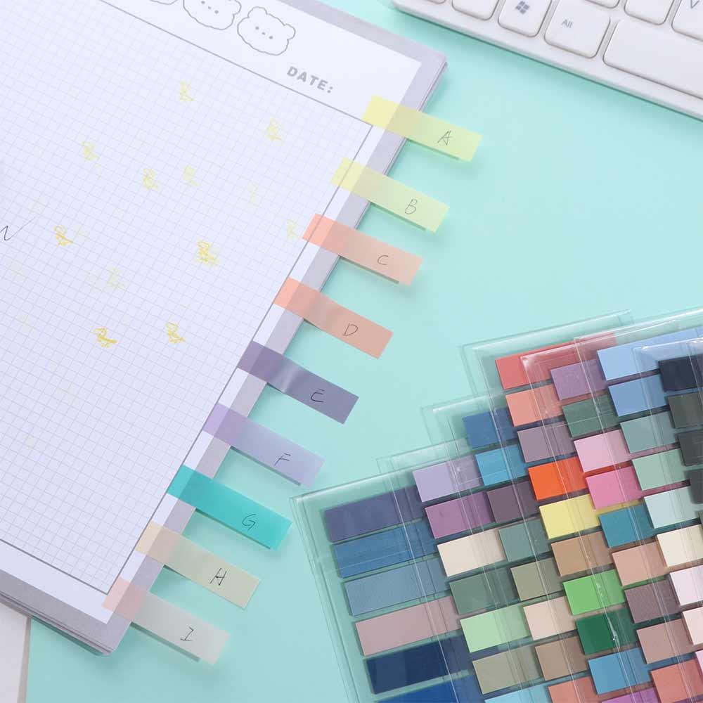 Self Adhesive Morandi Sticky Notes Multi Color Annotation Tabs Label Stickers  Stationary