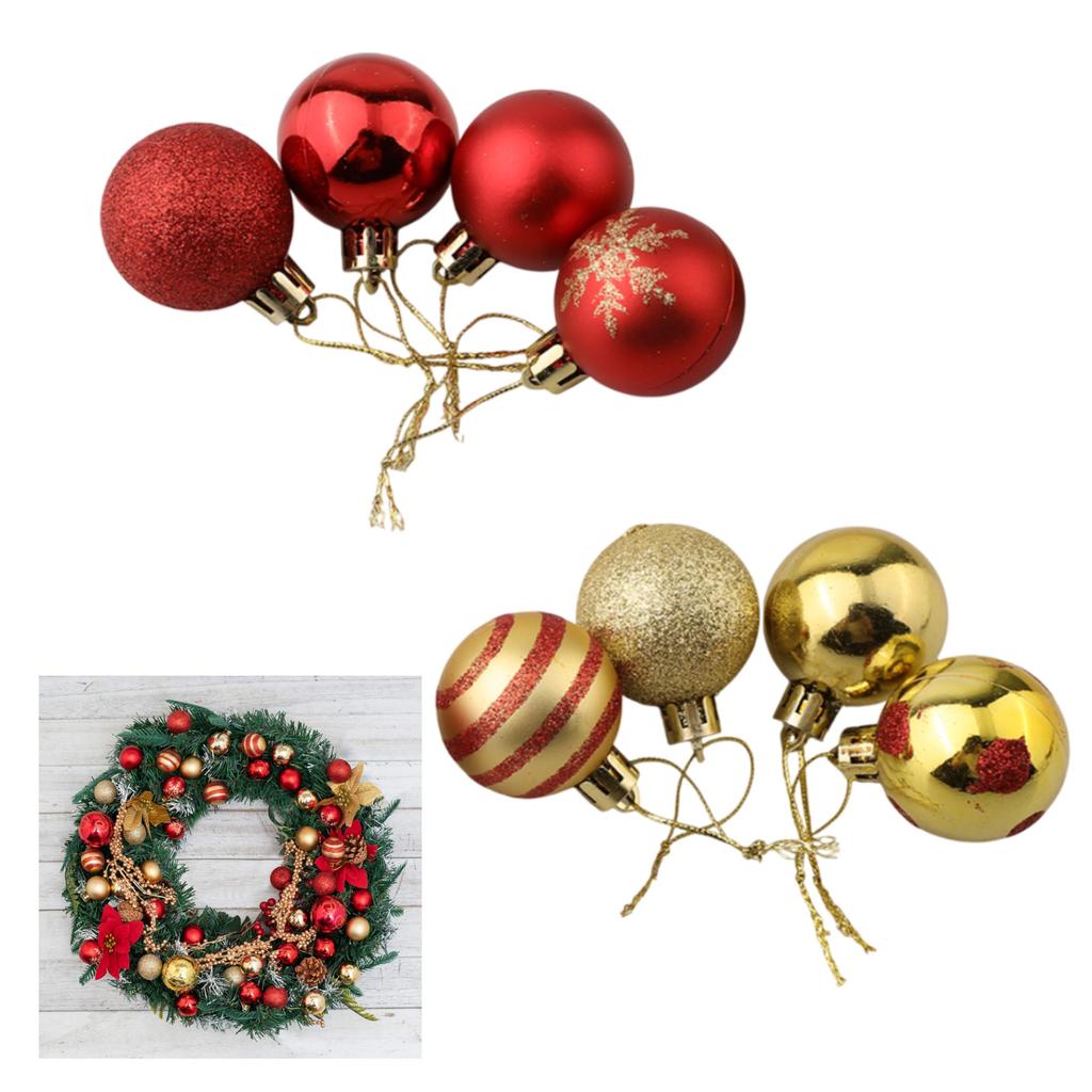 Christmas Ball Ornaments 50PCS 4CM PET Material Add Joy and Festive Atmosphere to Your Holiday Wedding Party