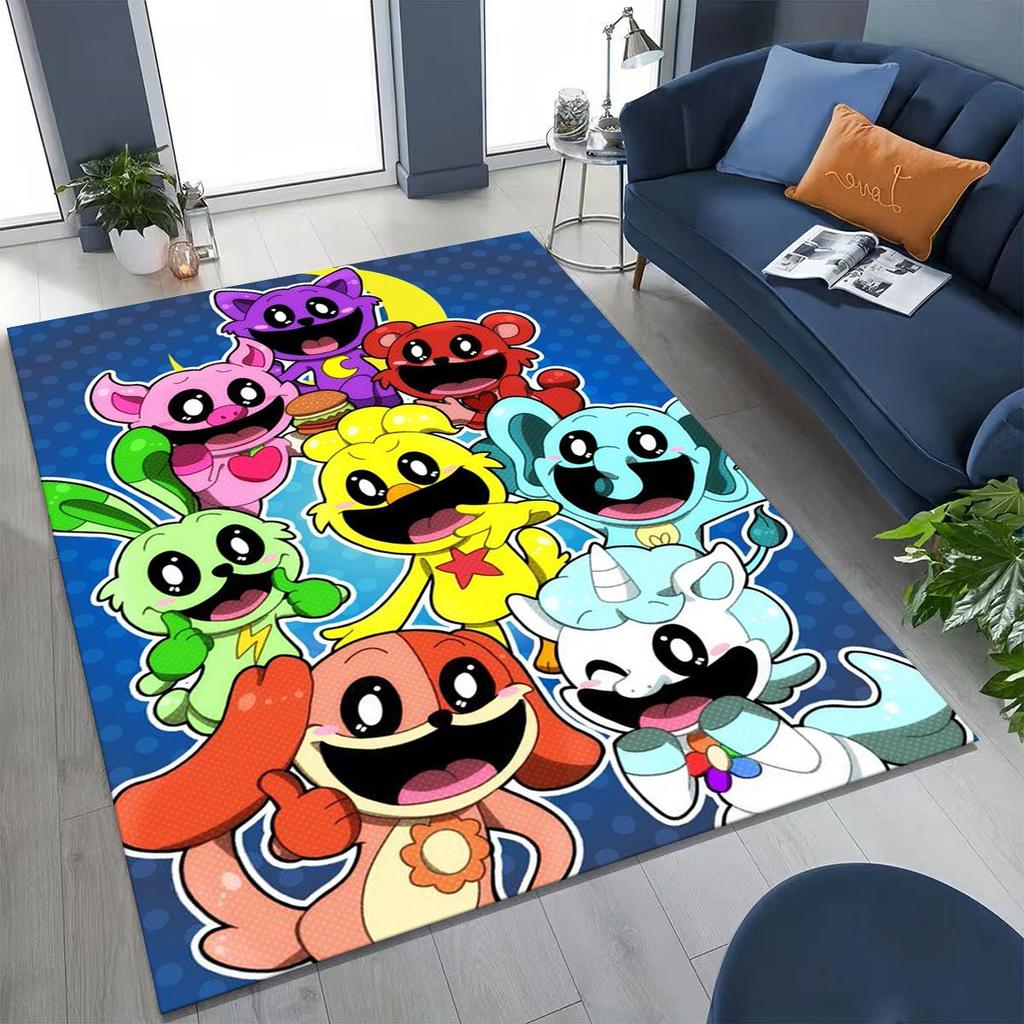 Cartoon S-Smiling C-Critters Craftycorn Catnap Rug for Bedroom Living Room Sofa Home Doormat Decor,Large Kid Non-slip Floor Mat