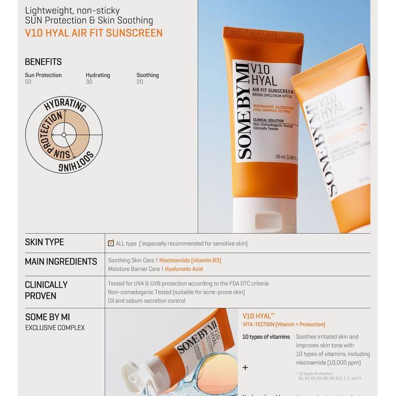 SOME BY MI - V10 Hyal Air Fit Sunscreen