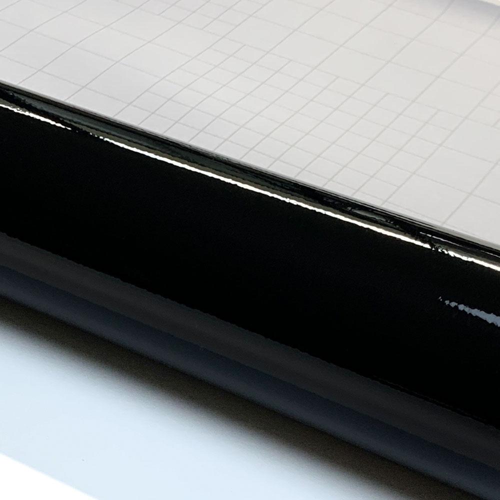 Pegatina Negra Brillante para Coche Impermeable Liberación de Aire Pegatinas DIY Coche en el Capó Vinilo Adhesivo para Pegatinas de Carrocería de Auto Motocicleta
