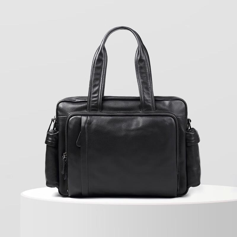 SCHWARZETIENNE Мужская кожаная повседневная сумка-тоут, портфель, сумка One Size