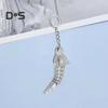 Bone Dragon Keyring Pendant Gothic 3D Movable Dragon Figurine with Metal Keyring Mythical Fantasy Dragon Keychain
