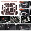 Smabee Car Gate Slot Cup Mat for Chevrolet Captiva 2019 - 2024 Anti-Slip Door Groove Pad Interior Accessories Non-Slip Coaster